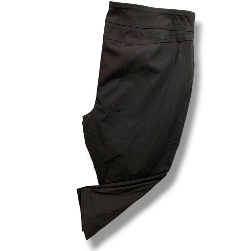 Size 22W Coldwater Creek Womens Plus Size Pull On Black Pants Stretch Crop
